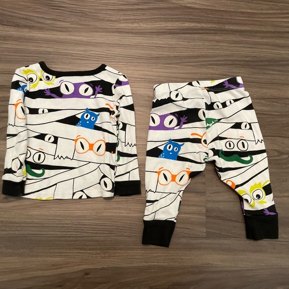 HYDE & EEK Baby Colorful Mummy Design Kids Pajama Set size 12M - Picture 2 of 6